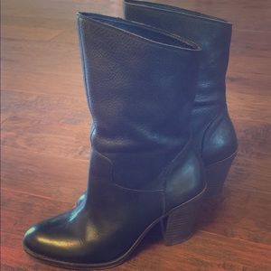 Lucky Brand Black Leather Boots Size 10
